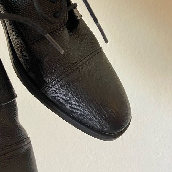 Calvin Klein Conner Small Tumbled Oxford Black Shoe CapToe Size 11.5 - Picture 9 of 13